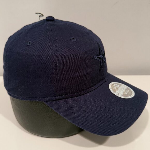 Dallas Cowboys NFL New Era 9TWENTY Women Strapback Adjustable Hat Navy Blue - Picture 2 of 6